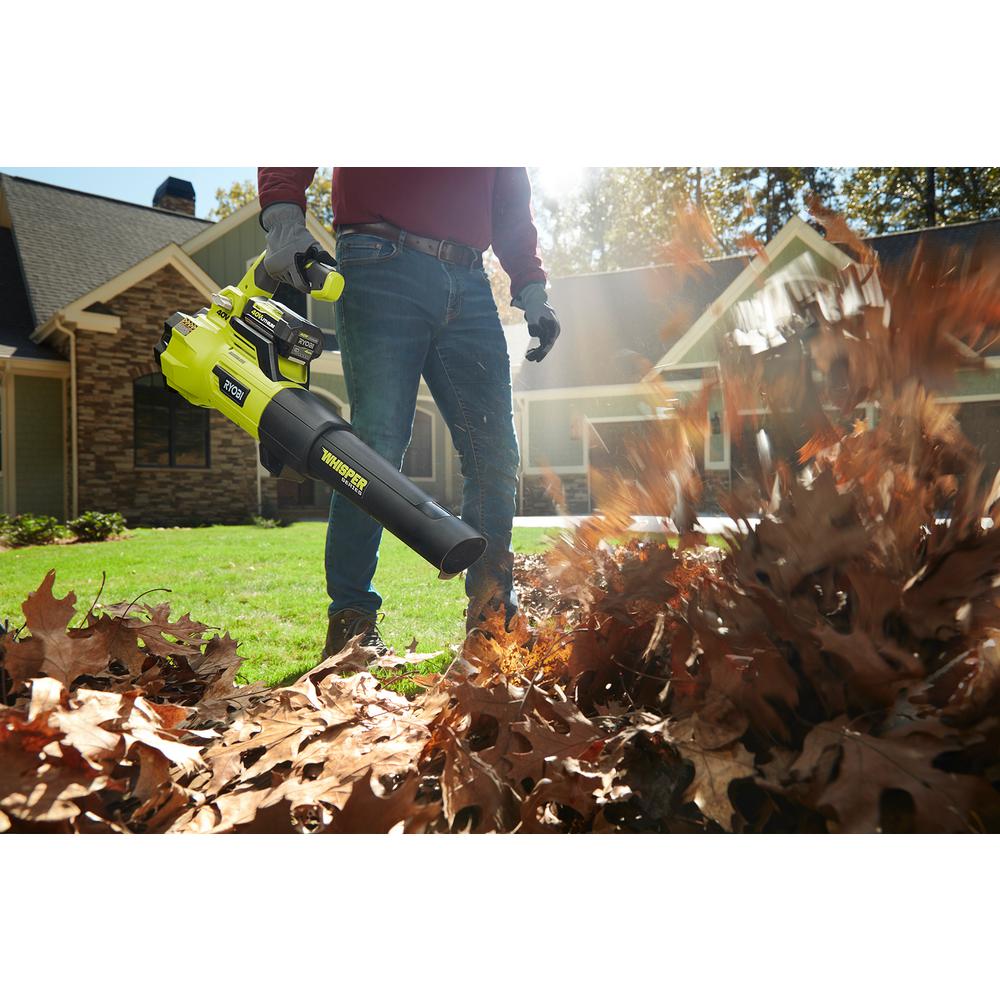 Open Box -  RYOBI RY40470VNM 40-Volt Lithium-Ion Brushless Cordless Leaf Blower w/ Battery RYOBIBullseye Deals