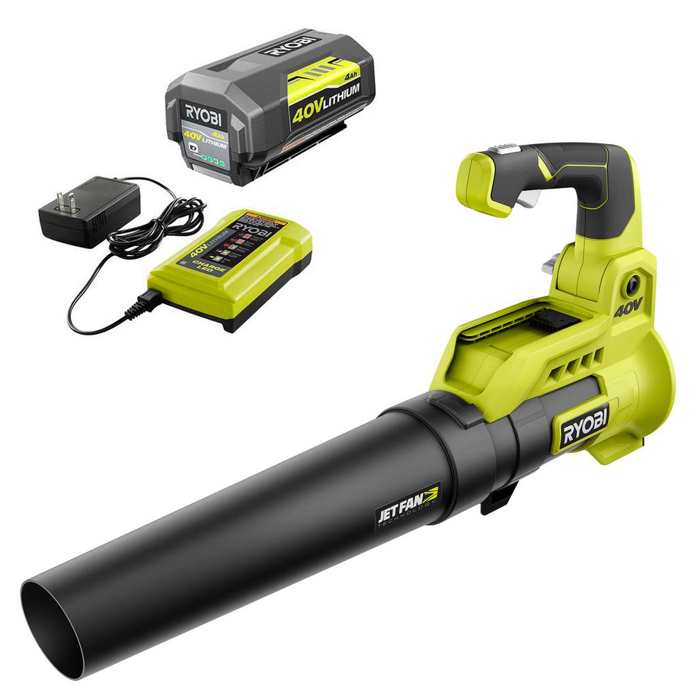 Open Box -  RYOBI 110 MPH 525 CFM 40-Volt Lithium-Ion Cordless Jet Fan Leaf Blower RYOBIBullseye Deals