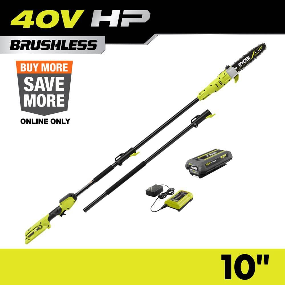 Open Box -  40V HP Brushless 10 in. Pole Saw with 2.0 Ah Battery and Charger