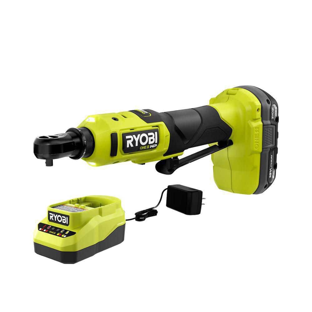 Open Box - RYOBI ONE+ 18V HP Brushless Cordless 1/4 in. High Speed Ratchet Kit with Battery and Charger (Bulk Packaged) PSBRC02K1