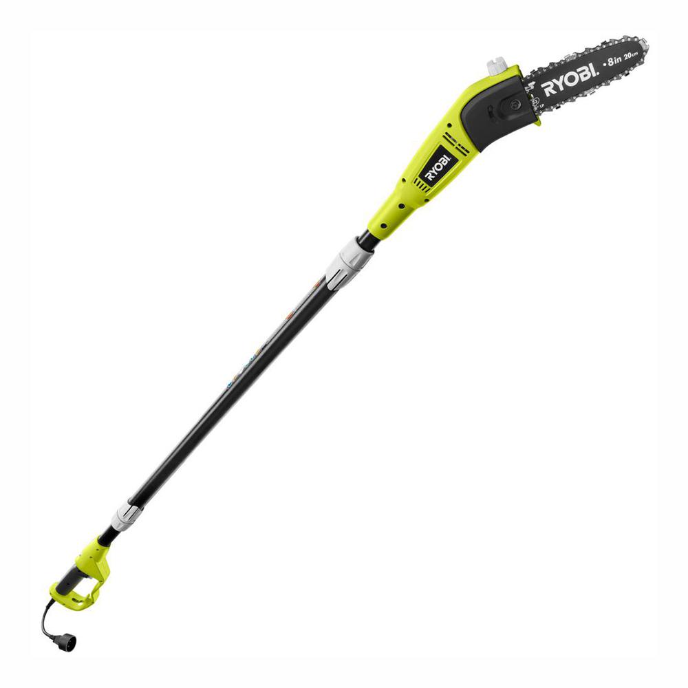 Open Box -  Ryobi 8 in. 6 Amp Electric Pruner Branch Cutter Pole Saw - RY43160A