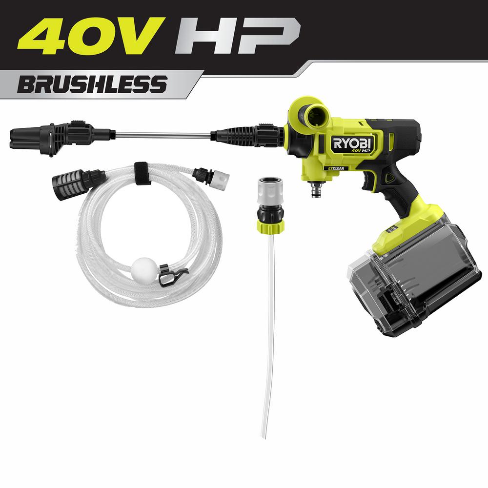 Open Box - RYOBI 40V HP Brushless EZClean 600 PSI 0.7 GPM Cold Water Electric Power Cleaner (Tool-Only)