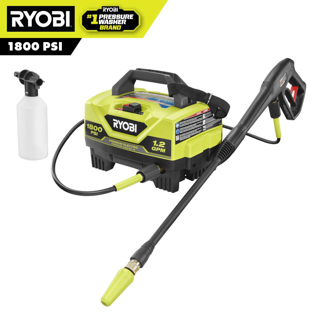 Open Box -  RYOBI 1800 PSI 1.2 GPM Cold Water Electric Pressure Washer RYOBIBullseye Deals