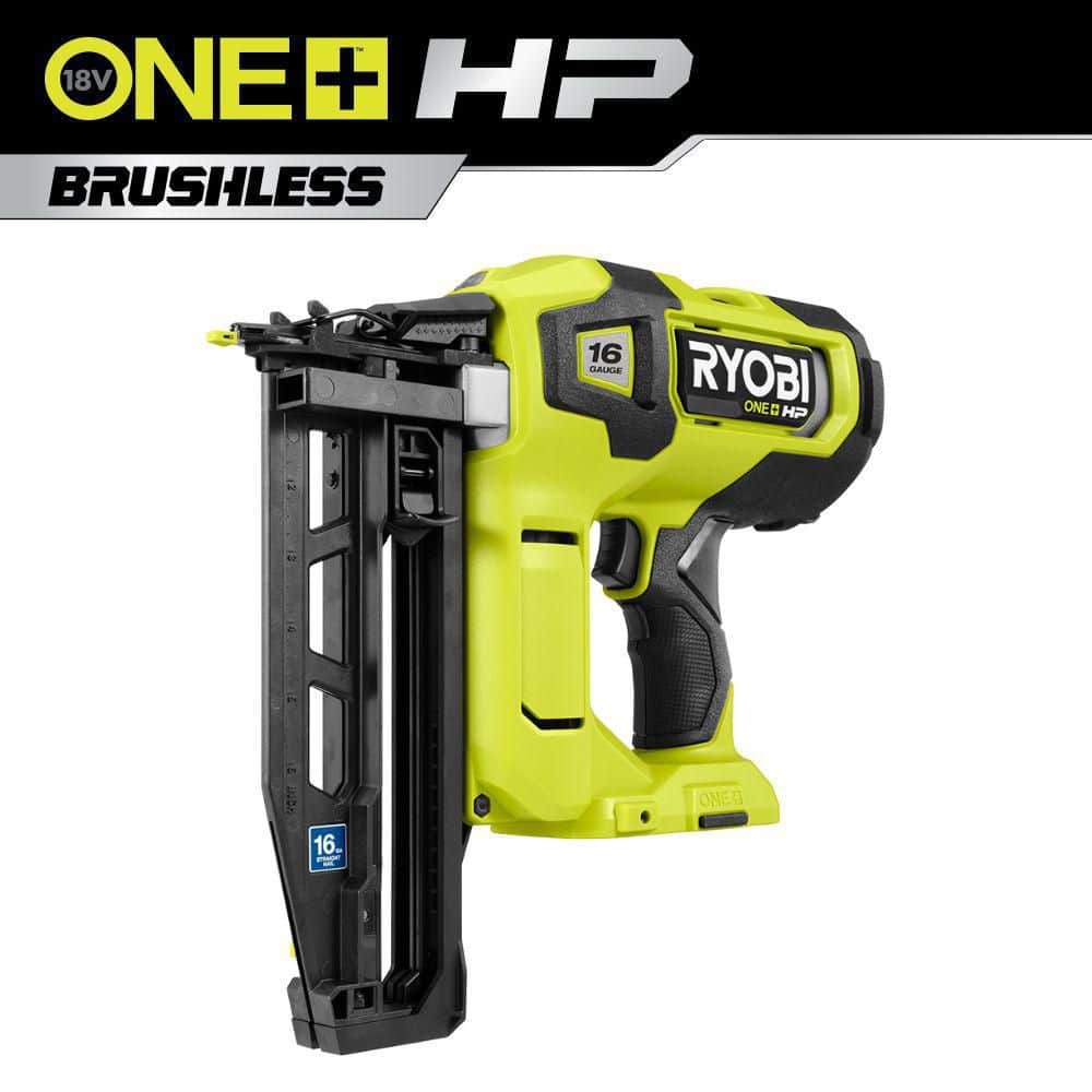 Open Box -  Ryobi ONE+ HP 18V Brushless Cordless 16-Gauge Straight Finish Nailer (Tool Only) RYOBIBullseye Deals