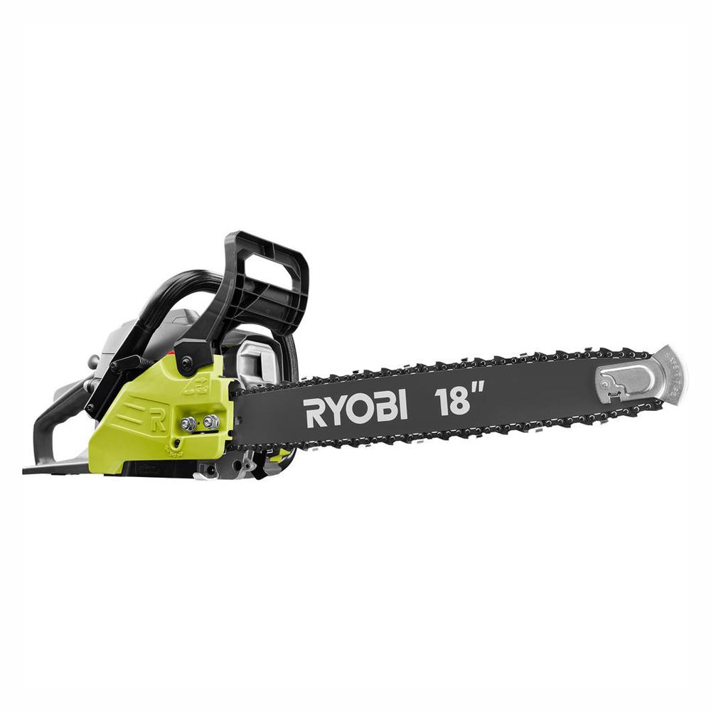 Open Box - RYOBI 18 in. 38cc 2-Cycle Gas Chainsaw with Heavy Duty Case