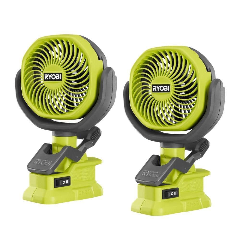 Open Box -  ONE+ 18V Cordless 4 in. Clamp Fan Tools Only (2-Pack)