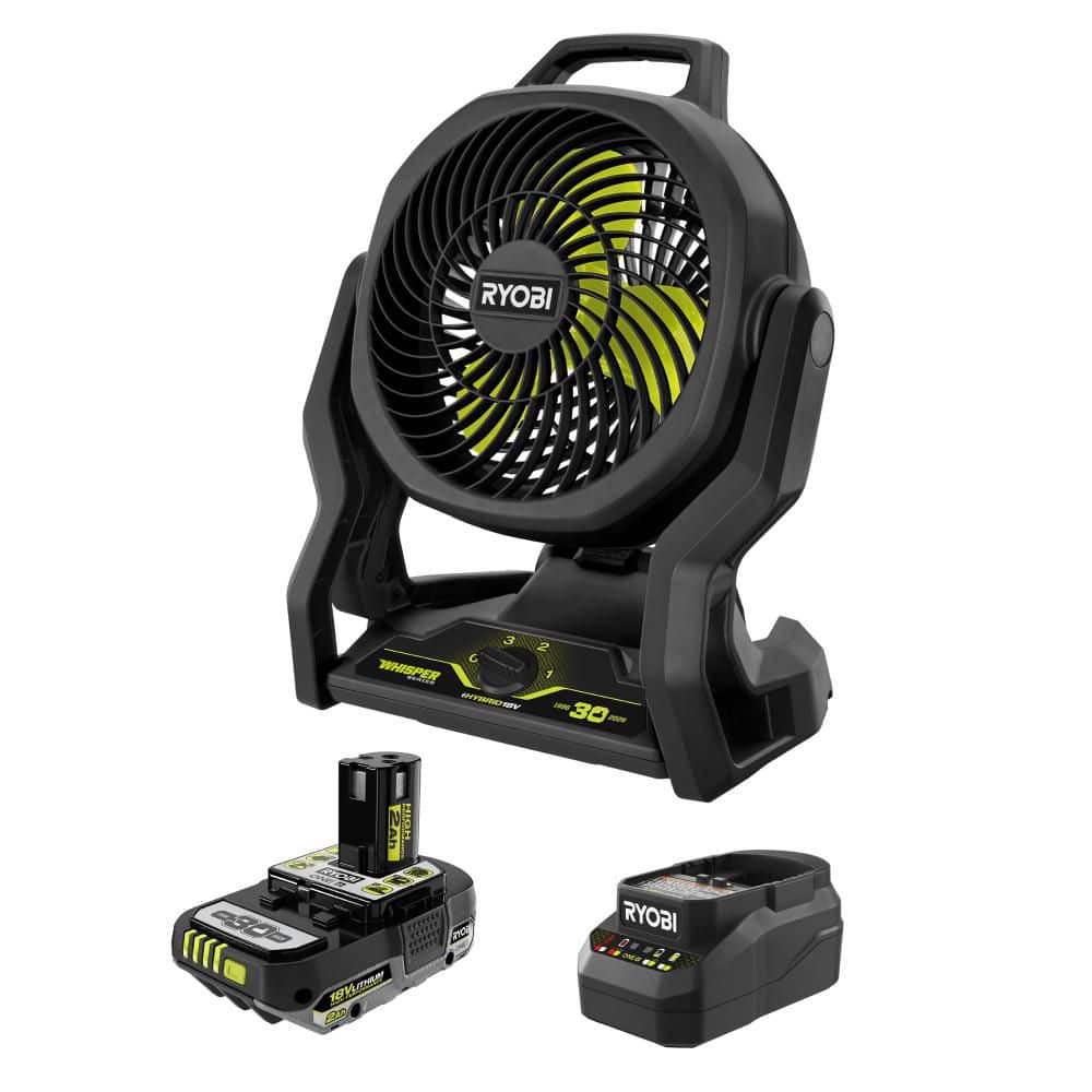 Used - ONE+ 18V Hybrid Cordless 7-1/2 in. Fan 30TH Anniversary Kit with 2 Ah Battery and Charger