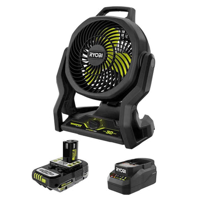 Used - ONE+ 18V Hybrid Cordless 7-1/2 in. Fan 30TH Anniversary Kit with 2 Ah Battery and Charger