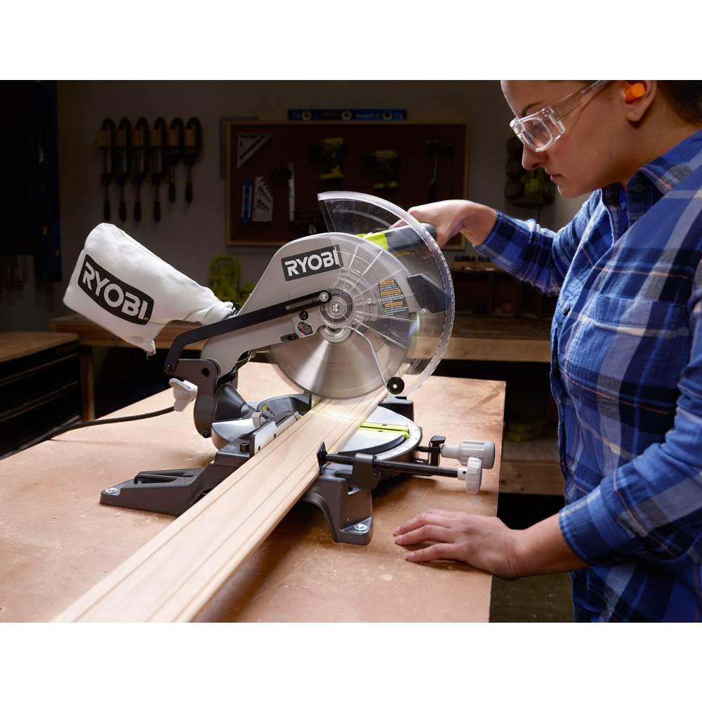 Open Box -  RYOBI TS1346 10 in. Compound Miter Saw with LED RYOBIBullseye Deals