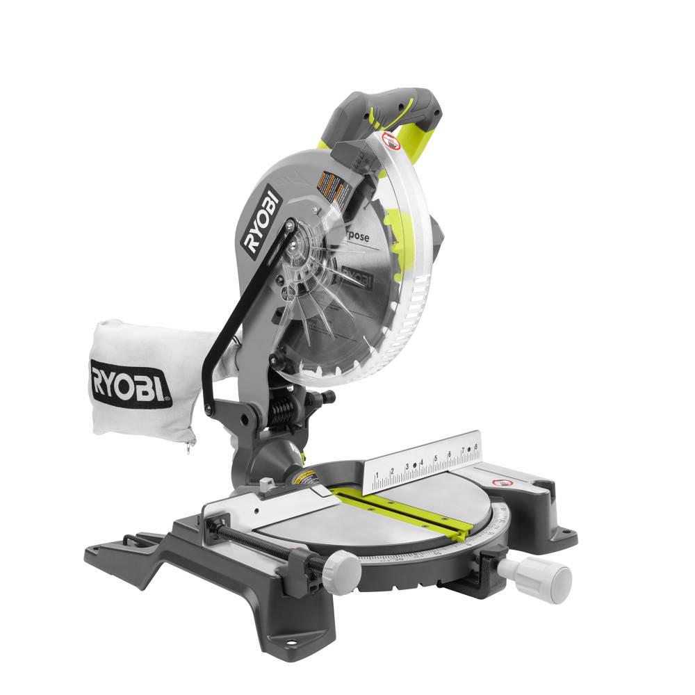 Open Box - RYOBI 10 in. Compound Miter Saw with LED