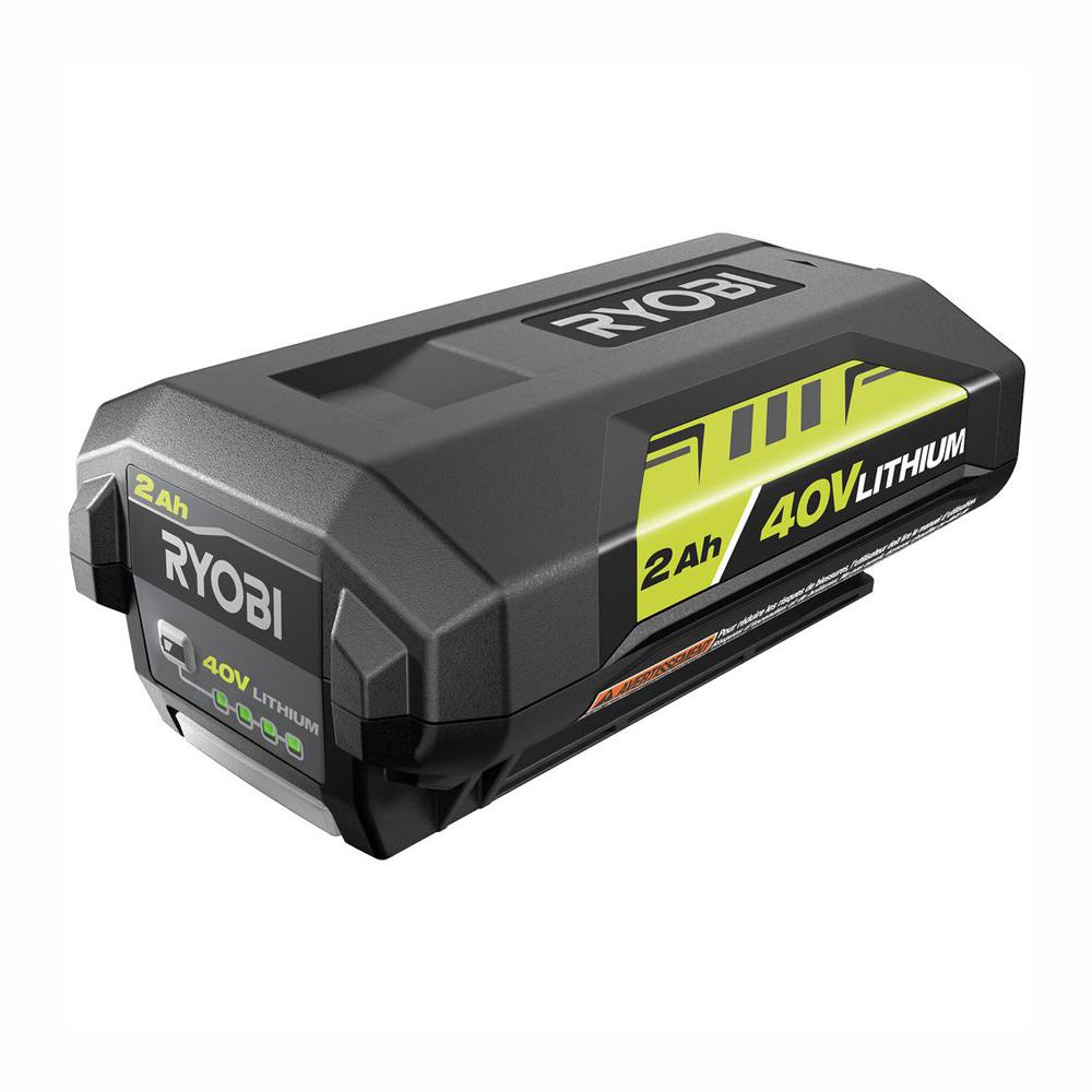 Open Box -  Ryobi 1003-966-407 40 Volt 2.0 Ah Lithium-Ion Slide  Battery with On-Board LED Fueal Gague RyobiBullseye Deals
