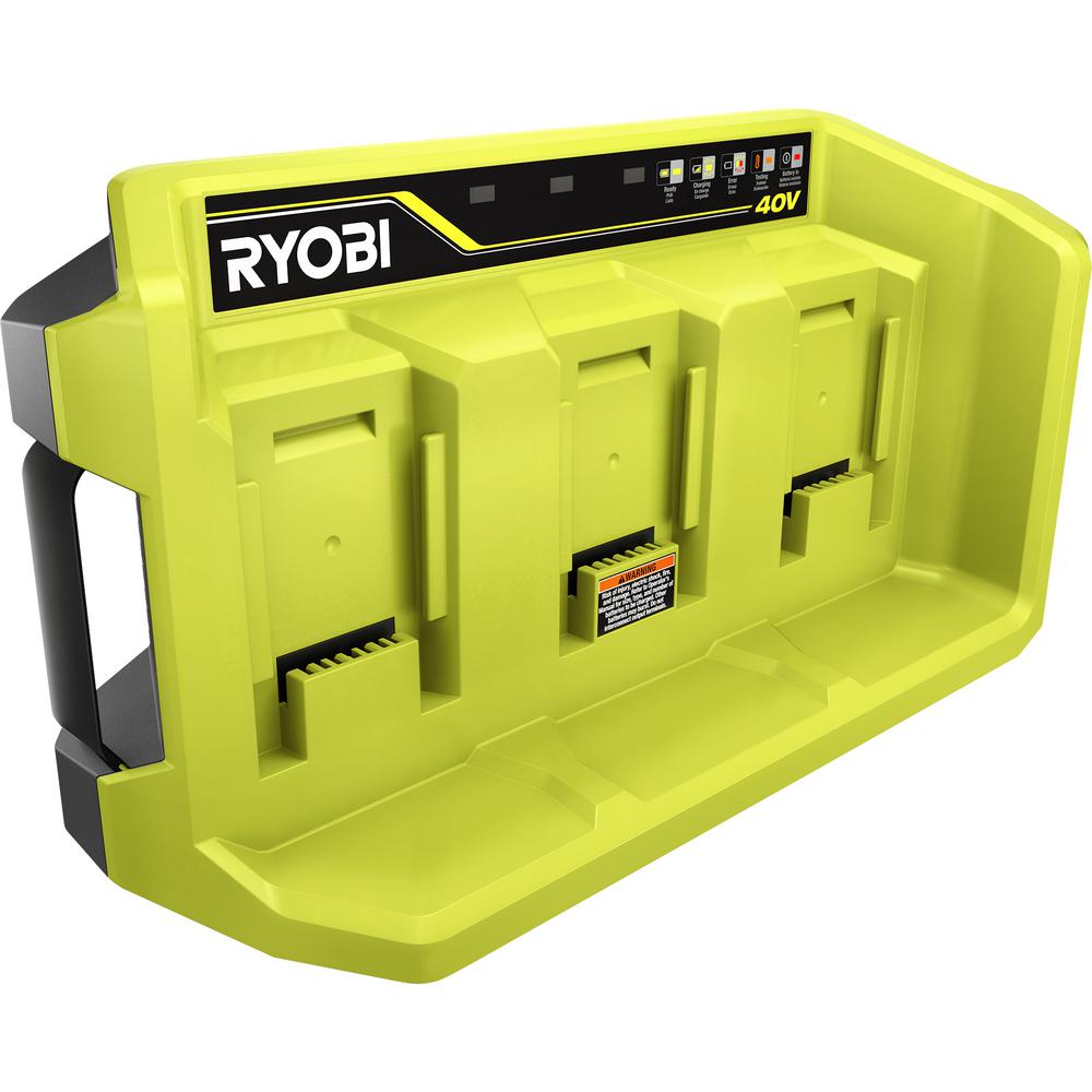 Open Box -  RYOBI 40-Volt Lithium-Ion 3-Port Charger