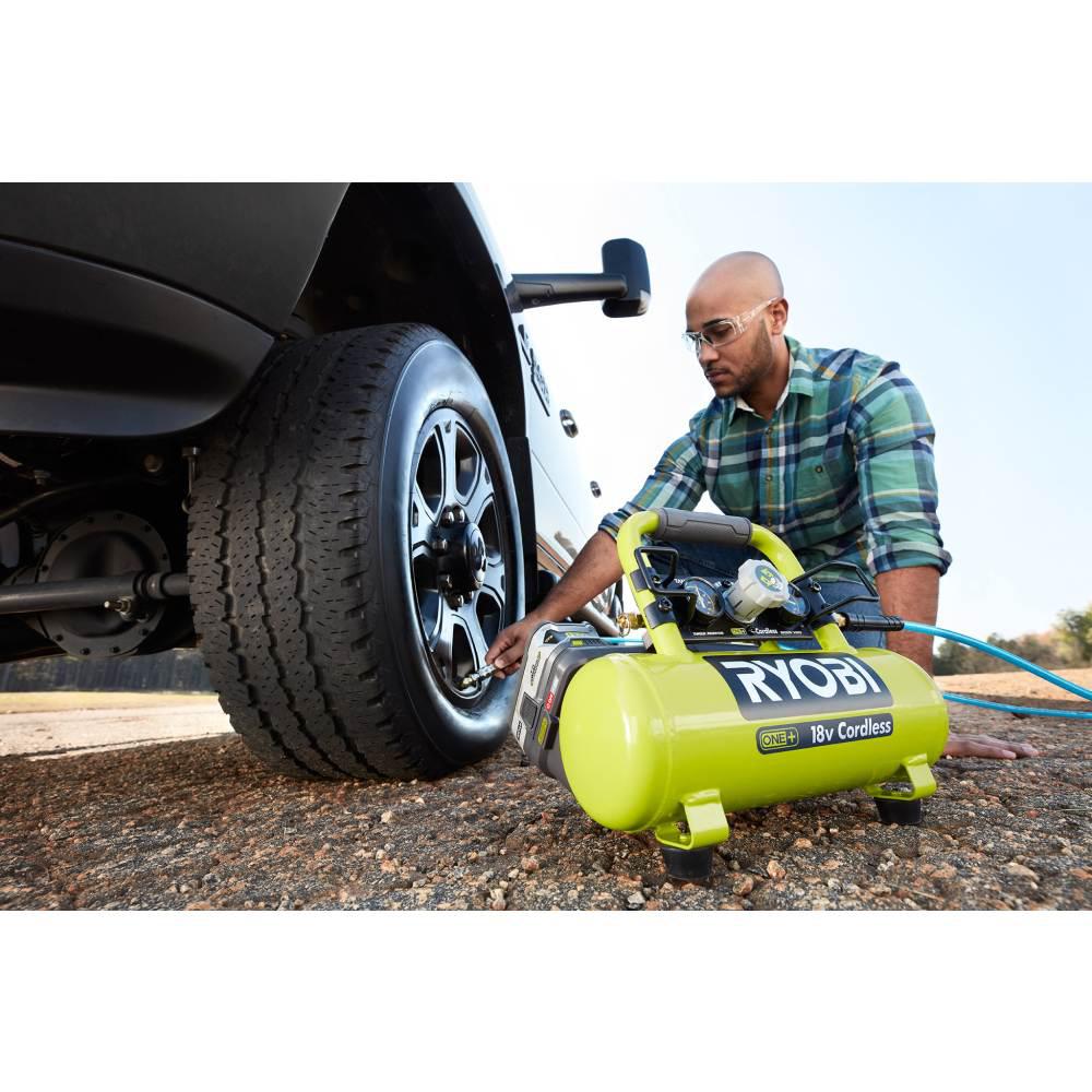 Open Box - RYOBI P739 18-Volt ONE+ Cordless 1 Gal. Portable Air Compressor (Tool-Only)