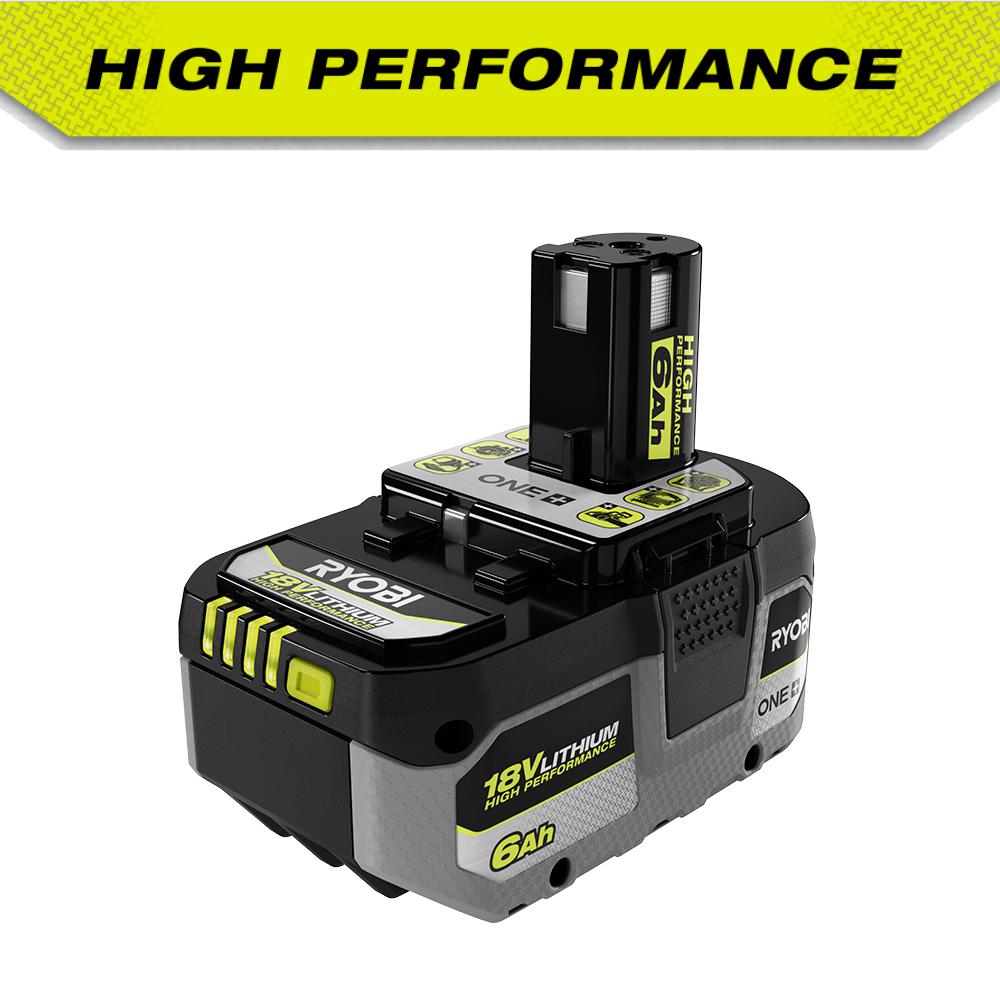 Open Box -  RYOBI ONE+ 18V High Performance Lithium-Ion 6.0 Ah Battery