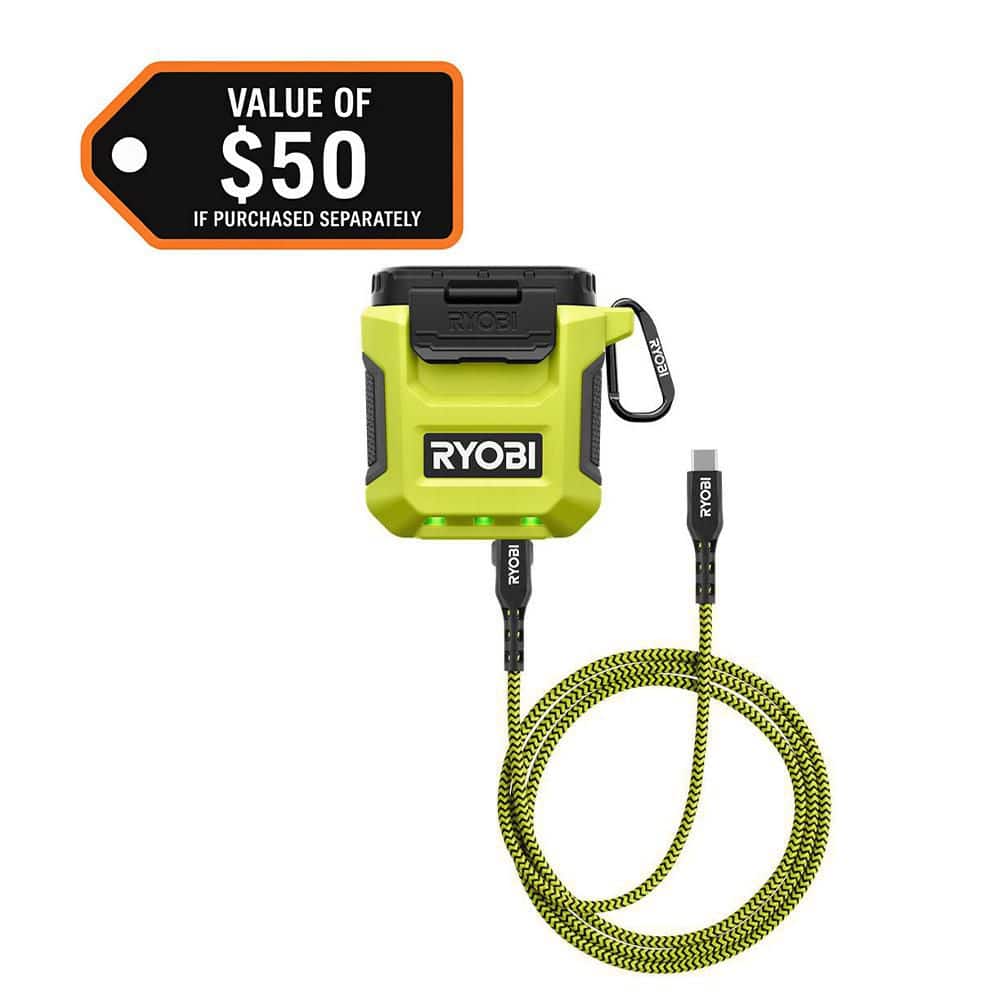 Open Box -  Ryobi USB Lithium 3-Port Charger and Power Source