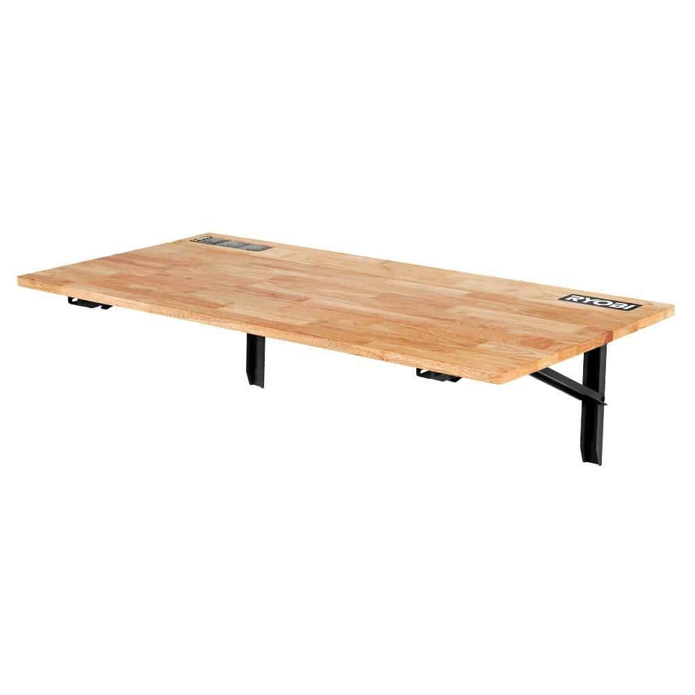 Open Box -  Ryobi Stowaway Wall Mounted Folding Workbench Table