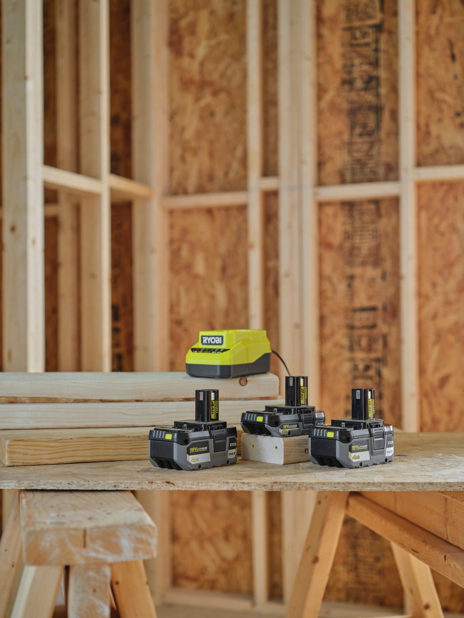 Open Box -  ONE+ 18V Lithium-Ion HIGH PERFORMANCE Starter Kit with 2.0 Ah Battery, (2) 4.0 Ah Batteries, and Charger RYOBIBullseye Deals