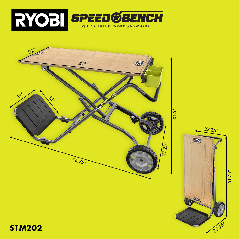 Open Box -  Ryobi SPEED BENCH Mobile Workstation