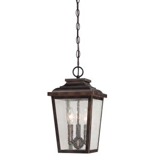 Open Box - The Great Outdoors 72174-189 3 Light Lantern Pendant from the Irvington Manor Collection
