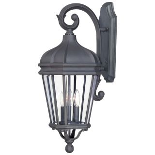 Open Box - The Great Outdoors 8692-66 3 Light 27.75" Height Outdoor Wall Sconce from the Harrison Collection