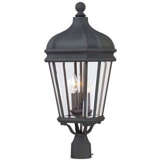 Open Box - The Great Outdoors 8696-66 3 Light Post Light from the Harrison Collection