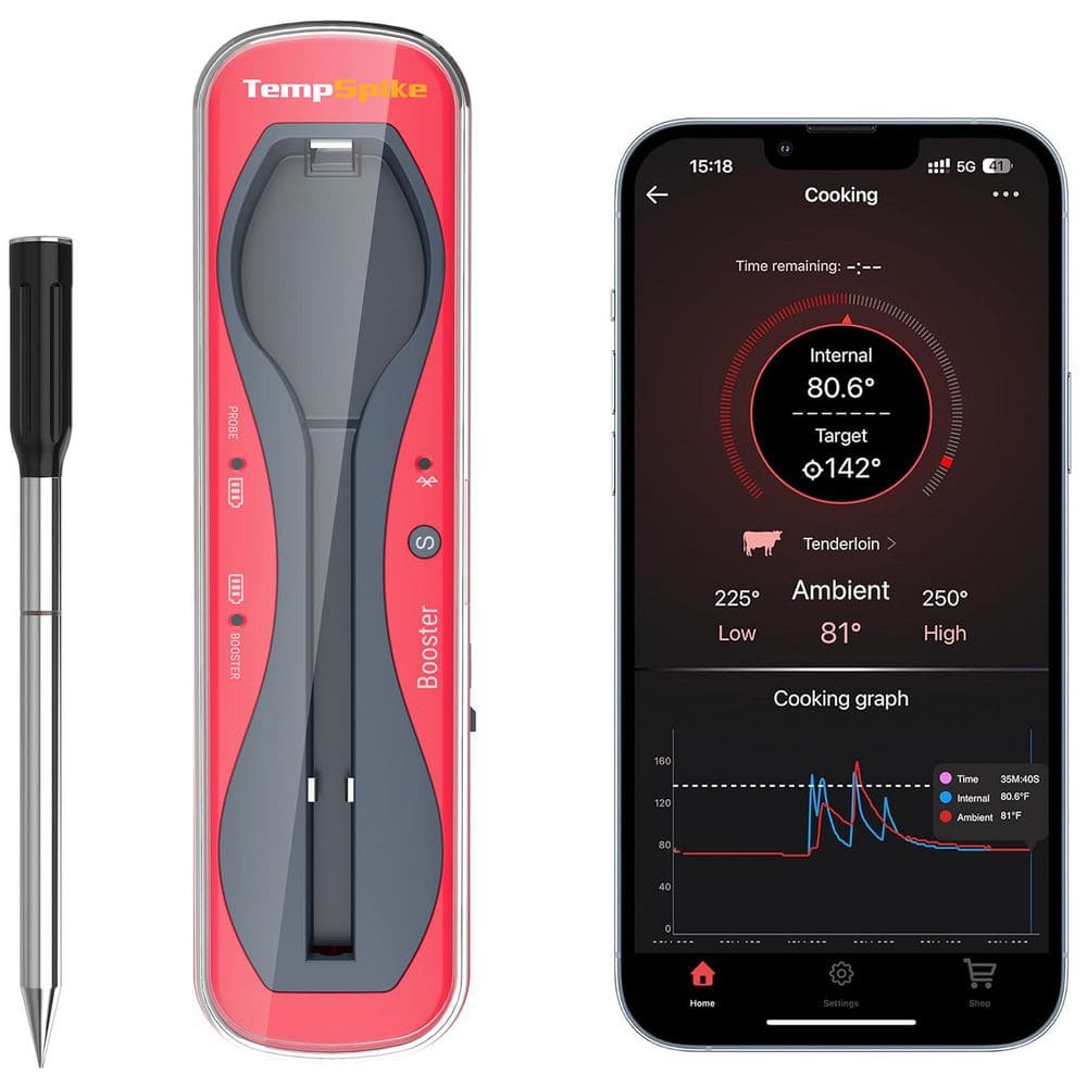 Thermopro Tempspike Bluetooth Wireless Meat Thermometer For Smoking And Grilling ThermoProBullseye Deals