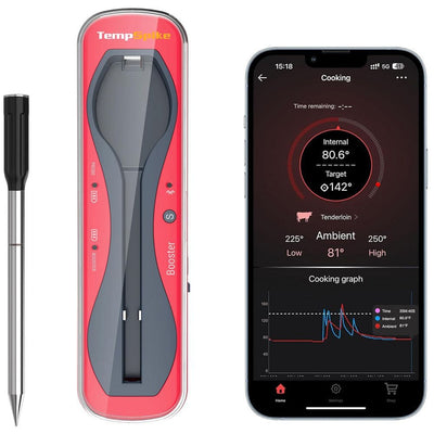 New - Thermopro Tempspike Bluetooth Wireless Meat Thermometer For Smoking And Grilling